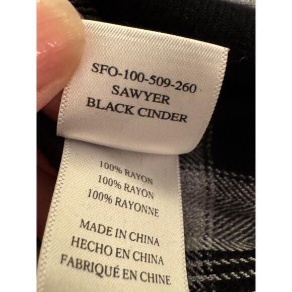 RAILS WOMEN'S PLAID FLANNEL BUTTON DOWN DRESS  OUTDOOR CHIC / BOHO - Picture 8 of 11